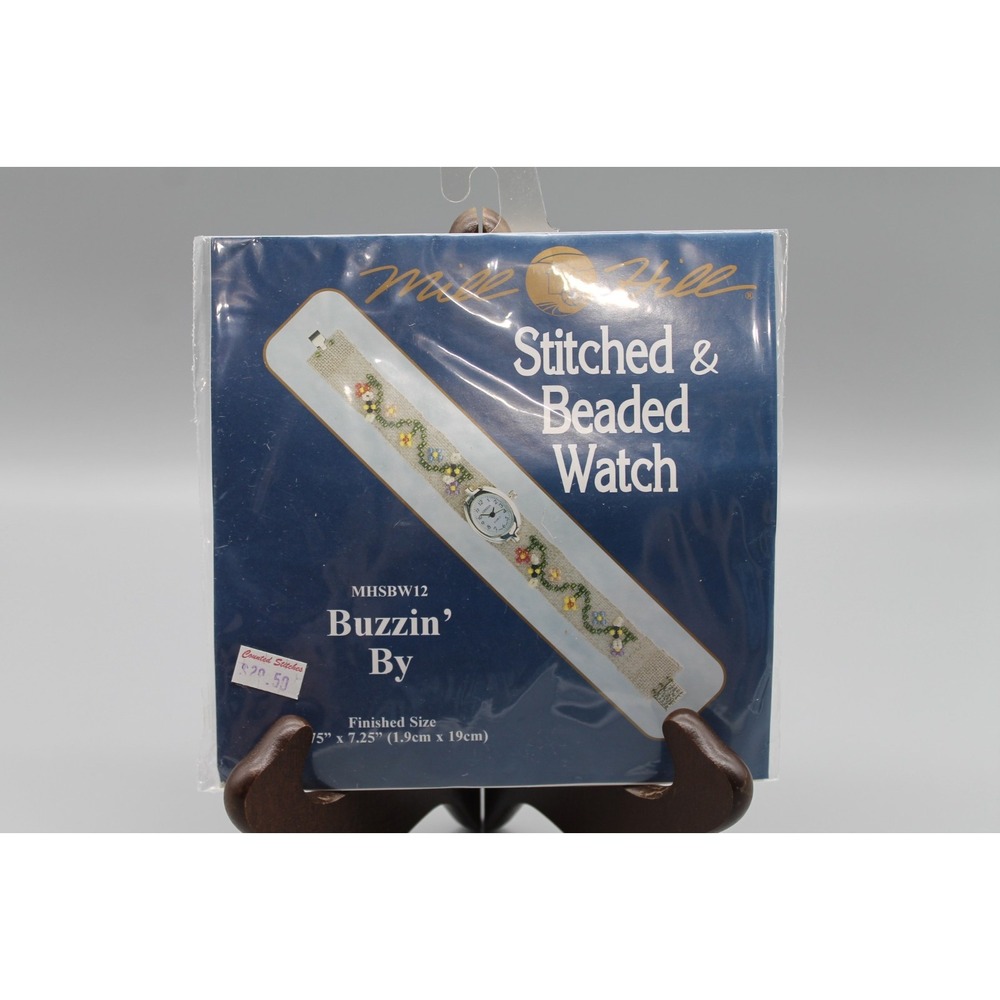 Vintage Mill Hill Buzzin By MHSBW12 Stitched Beaded Watch Cross Stitch Kit